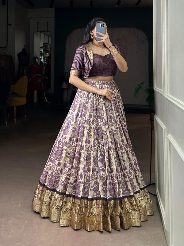 NNK 1109 Tasar Silk LUV Lehenga choli with price in Delhi - wholesale export